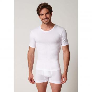 Huber T-Shirt 2er Pkg. Weiss M Herren