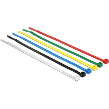 Assortiment de Serre-câbles DeLOCK 100 pièces Couleurs 200 x 3,6 mm