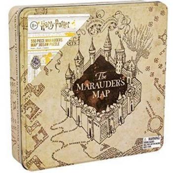 Marauders Map Jigsaw Puzzle (Harry Potter series, 550 pieces, themed tin storage)