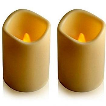 Velas LED para Exteriores ele ELEOPTION, Vela Sin Llama con Apagado Automático