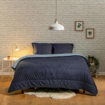 BLEU CALIN Couette La Contraste – Chaude, Douce, Sans Housse 220×240 cm