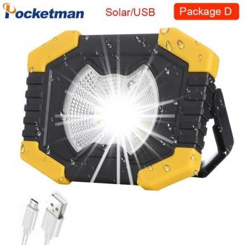 Solaire COB 180 W – Lanterne LED Rechargeable USB pour Camping et Travail
