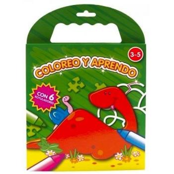 Coloreo y aprendo verde oscuro.