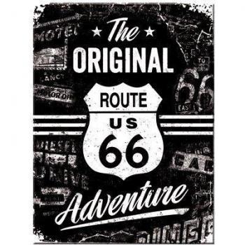 Vintage‑Kunstmagnet – 6 x 8 cm – Highway 66 – Das Originalabenteuer