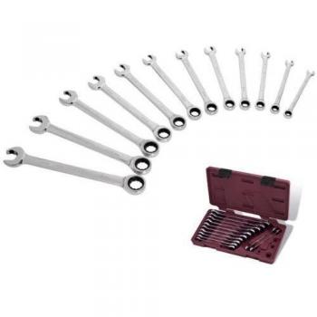 KRAFTWERK Juego de llaves combinadas de carraca doble CLICKRAFT, 12 pzas., 8-19 mm