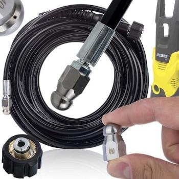 Rosfix 30‑Meter Sewer Line Cleaner – M22 Thread – 200 Bar Capacity – ¼” Interchangeable Tip