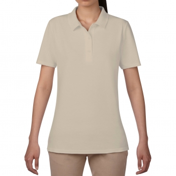 Polo Femme Manches Courtes Uni Beige Anvil 6280L