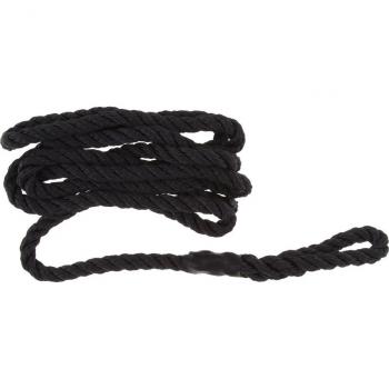 3/8 X 6.5' Black Braided Marine Bumper Line