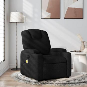 Sillón de Tela Negro con Función de Masaje