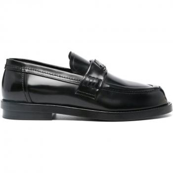 Alexander McQueen, Loafers, male, Black, Size: 7 US Black Chelsea Flat Shoes