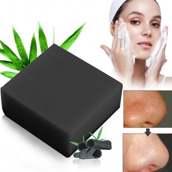 Handgefertigte Bambuskohle-Soap mit entzündungshemmender Wirkung für Akne‑haut