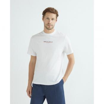 North Sails Herren T-Shirt 692974 Weiß Comfort Fit Größe L