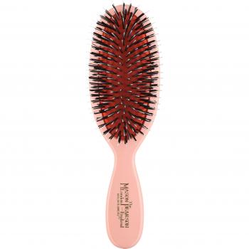 Nylon/Petite Bristles Pink Pocket Brush by Mason Pearson