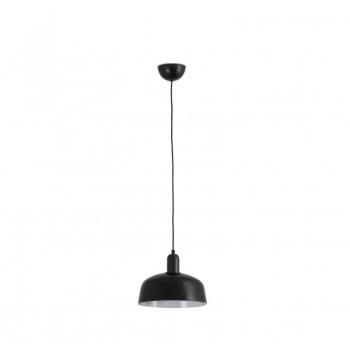 FARO BARCELONA Lampada a sospensione Tatawin, nera, vetro, Ø 18,4 cm