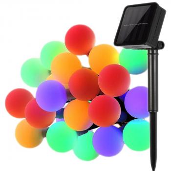 KINGCOO 23ft Solar Fairy Lights with 50 LED White Balls