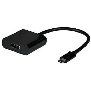 EFB Elektronik USB Typ-C zu HDMI Adapter 4K30Hz, 15 cm, Schwarz