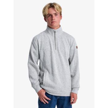 Fleecepullover Quiksilver Keller 1/4 Zip Herren, Größe XL, Light Grau Heather