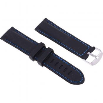Customizable Silicone Watch Strap 22mm 24mm 26mm, Choose Size and Stitching Color