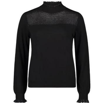 Betty&Co Lurex-Strickpullover – Schwarz, 36, Damen