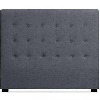 Tête de lit Amor 140cm en Tissu Gris