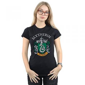 Harry Potter Women's Slytherin Crest T-Shirt Black