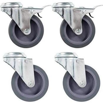 Roues fixes pour chariot roulant 75 mm 12 pcs