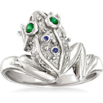 Engraved Frog Jewelry Ring for Women