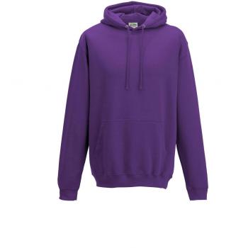 Just Hoods Men's College Edition Hoodie, Magenta Magic, Size 2X