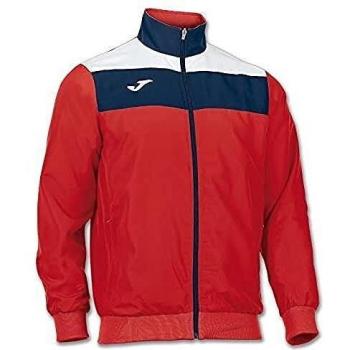 Joma Crew Präsentationsjacke Microtecno Kinder rot-weiß-dunkelblau 168