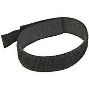 Fixman 10 Stück Klett Kabelbinder, Schwarz