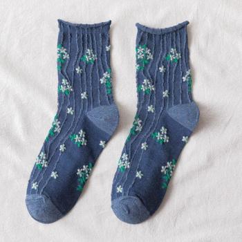 Japanese Kawaii Floral Crew Sock Set