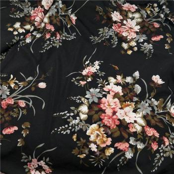 Blusa Florale en Tela Transparente
