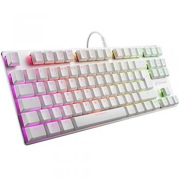 Tastiera USB QWERTZ Bianco Tedesco Sharkoon PureWriter