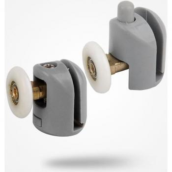 Ruedas de polea para puertas de ducha, paquete de 8, diámetro 23-25 mm