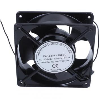 Borstelloze Ventilator 120mm x 120mm x 38mm, AC 220V-240V, 0.14A