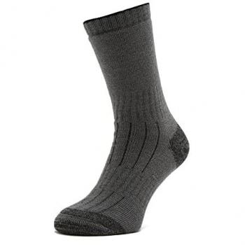 Peter Storm Men’s Grey Merino Explorer Hiking Socks – Heavyweight L