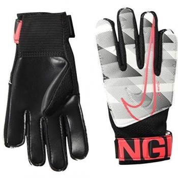 Nike CQ4639‑100 Kindertorwarthandschuhe – GFX Modell, Unisex, weiß-schwarz mit Laser Crimson