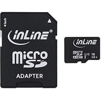 Scheda MicroSDHC 16GB Classe 10 InLine