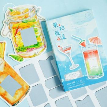 Summer Drink Shape Message Cards