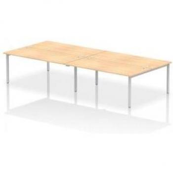 Impulse 4-Seat Maple Office Bench