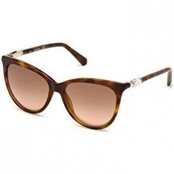 Occhiali da sole donna Swarovski SK0226, montatura scura, lenti specchiate marrone