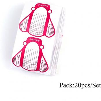 ERUIKA Oval Shape Self-Adhesive Nail Gel Extension Stickers 100pc
