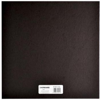 Grafix 12 x 12 Medium Weight Chipboard Sheets, Black