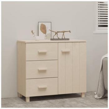 Massivholz‑Kiefer Sideboard Hamar Bonnevie – 90 × 40 × 80 cm