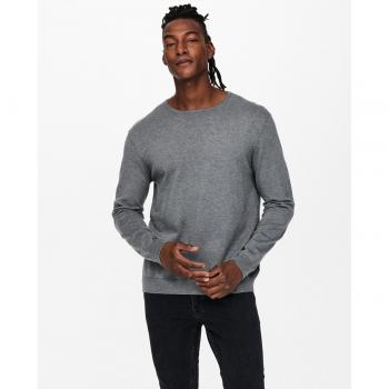 ONLY & SONS Rundhalspullover »ONSWYLER LIFE REG 14 LS CREW KNIT NOOS«