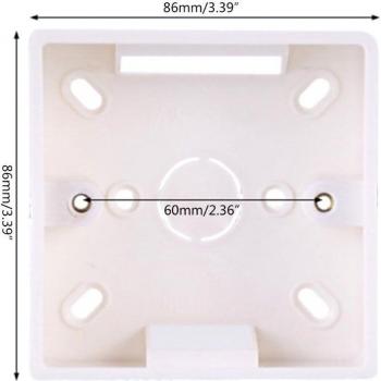 Support mural boîte de jonction 86X86 PVC – montage