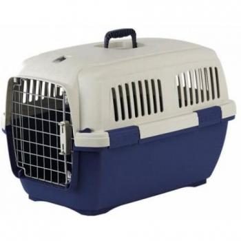 Krutex Marchioro Cayman Clipper Tiertransporttasche – Blau/Beige, ideal für Hunde und Katzen