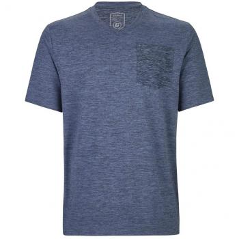 Herren V-Neck Killtec T-Shirt Blau (Seltic) – Größen XXXL und größer