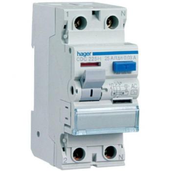 Interruttore Differenziale 2P 300 mA 25 A (Moduli 2) – Hager CFC225H