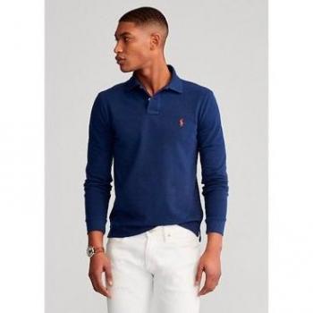 Ralph Lauren Polo Shirts, Male, Blue, Size: L